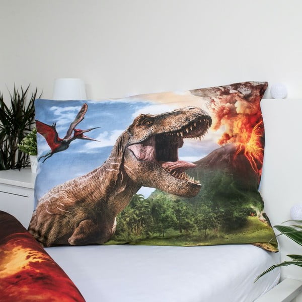 Iš medvilnės viengulė vaikiška patalynė 140x200 cm Jurassic World "Volcano" – Jerry Fabrics-image-3