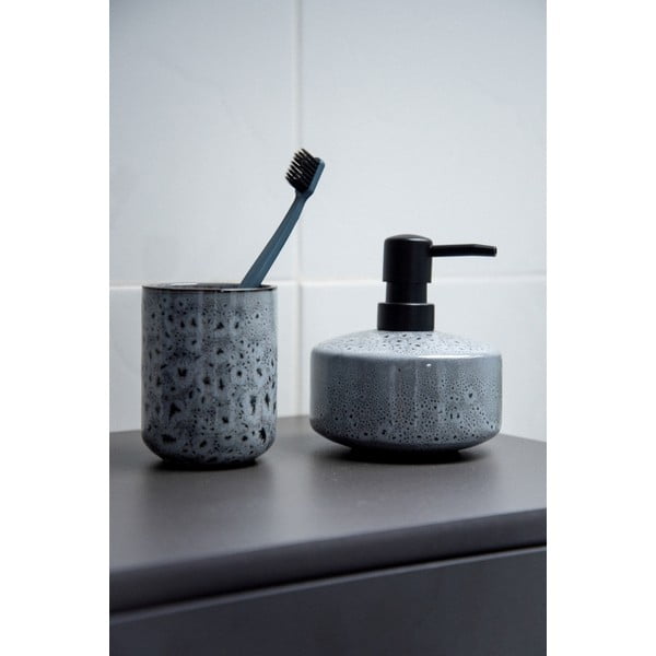 Pilkas keraminis indas dantų šepetėliams Wenko Oviedo-image-1