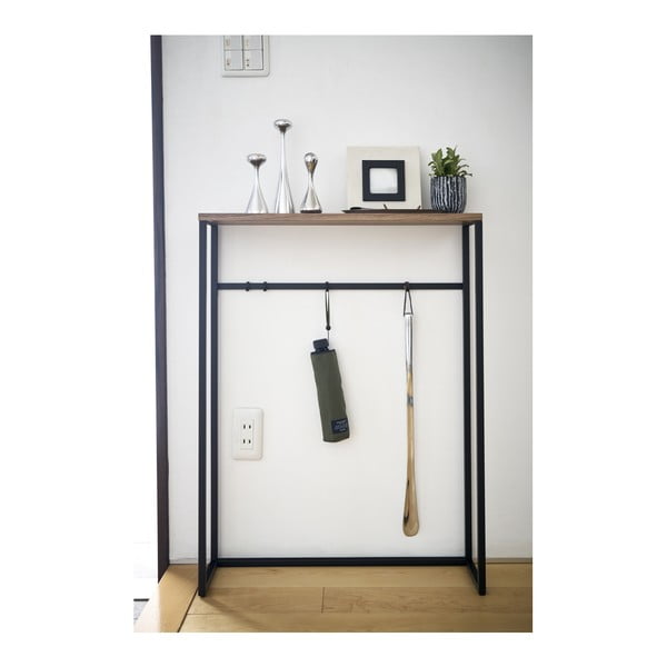 Konsolinis staliukas juodos spalvos 18.5x60 cm Tower – YAMAZAKI-image-1