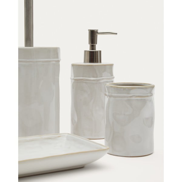 Kreminės spalvos iš keramikos muilo dozatorius 650 ml Savel – Kave Home-image-4