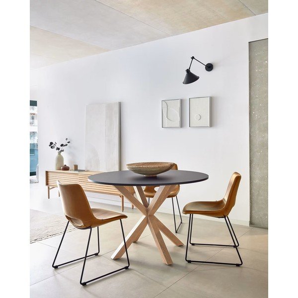 Rudos spalvos valgomojo kėdė Kave Home Zahara-image-2
