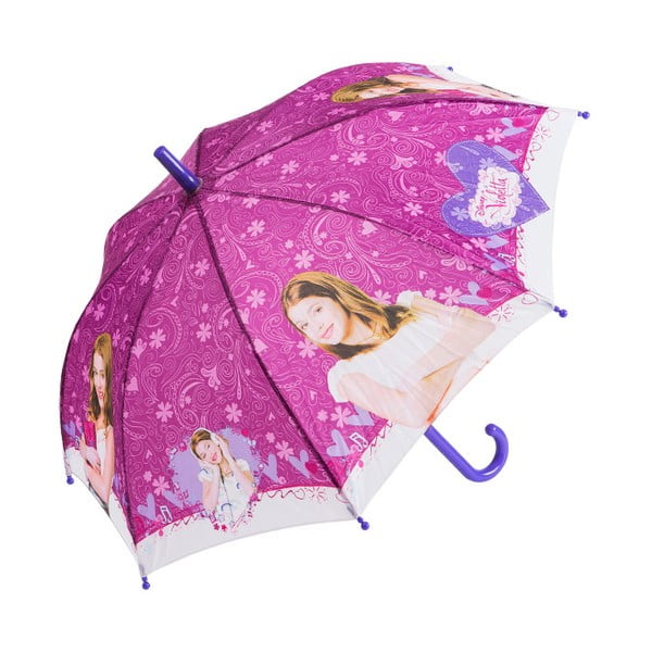 Vaikų skėčių aplinka Violetinė ir rožinė