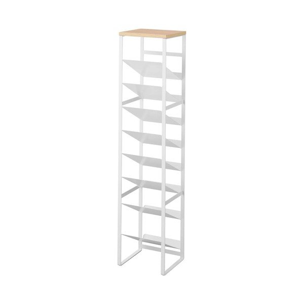 Baltos spalvos iš metalo vyno lentyna butelių skaičius 16 20x88,5x19 cm Tower – YAMAZAKI