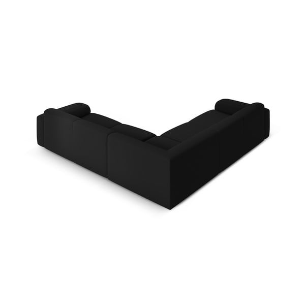 Iš boucle kampinė sofa juodos spalvos (kintama/„L“ formos) Molino – Micadoni Home-image-3