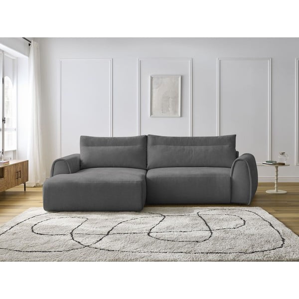Kampinė sofa pilkos spalvos Aden – Bobochic Paris-image-1