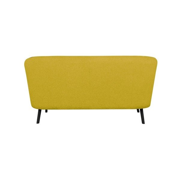 Geltona dviejų vietų sofa "Kooko Home Rock-image-4