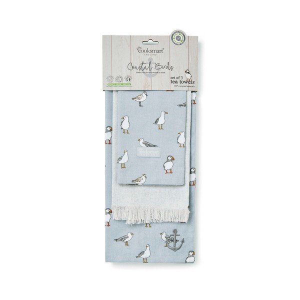 Virtuvės rankšluosčiai 3 vnt. 45x65 cm Costal Birds – Cooksmart ®