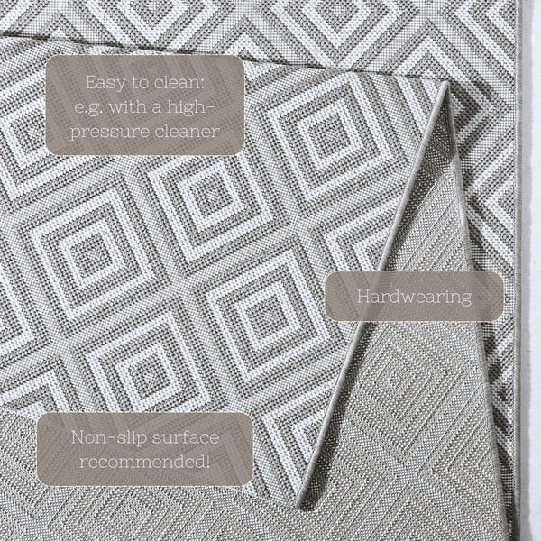 Pilkas lauko kilimas NORTHRUGS Karo, 80 x 150 cm-image-4