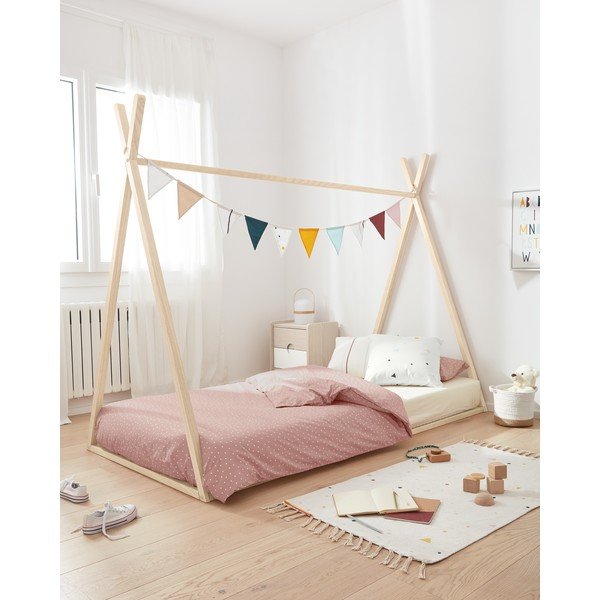 Baltas ekologiškos medvilnės pagalvės užvalkalas Kave Home Miris, 45 x 45 cm-image-3