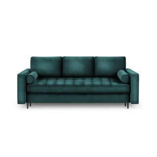 Smaragdo spalvos aksominė sofa-lova Milo Casa Santo