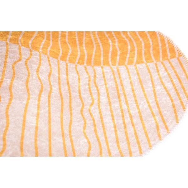 Skalbiamas apvalios formos kilimas geltonos spalvos/kreminės spalvos ø 80 cm Yuvarlak – Vitaus-image-2