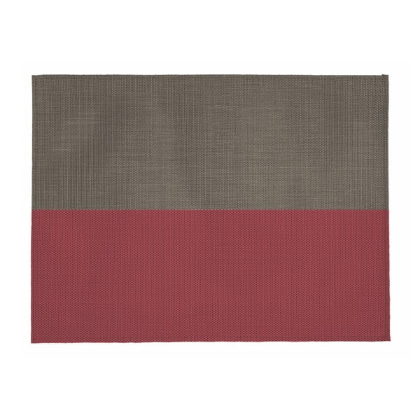 Smėlio ir raudonos spalvos "Tiseco Home Studio Stripe" kilimėlis, 33 x 45 cm