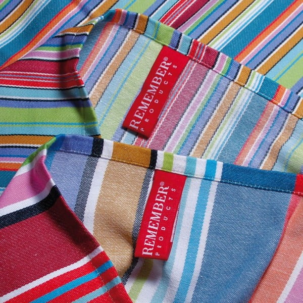 2 medvilninių rankšluosčių rinkinys Remember Purple Stripes, 70 x 50 cm-image-1