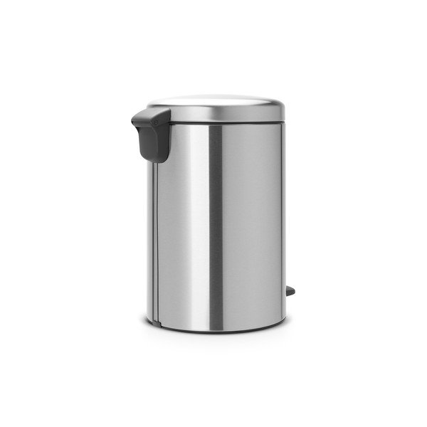 Matinės sidabrinės spalvos iš plieno šiukšliadėžė su pedalu 20 l NewIcon – Brabantia-image-3