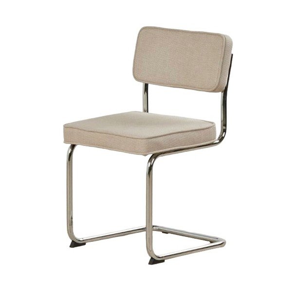 Smėlio spalvos iš audinio supamoji valgomojo kėdė Rupert – Unique Furniture