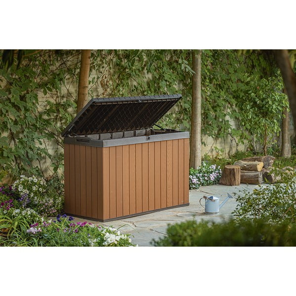 Rudos spalvos iš plastiko sodo daiktadėžė Darwin – Keter-image-1