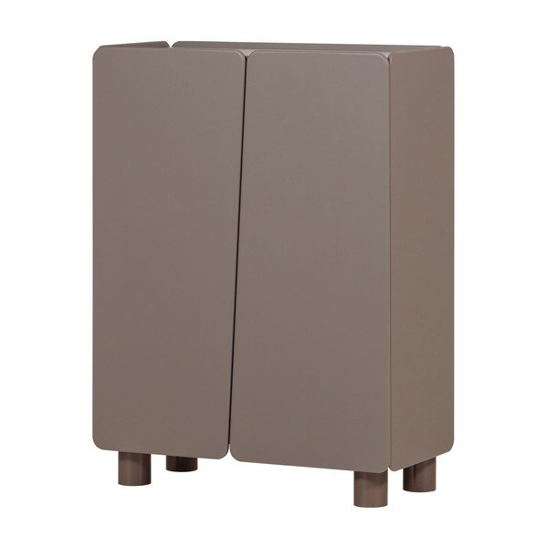 Rudos spalvos iš pušies masyvo spintelė 100x135x45 cm Root – WOOOD