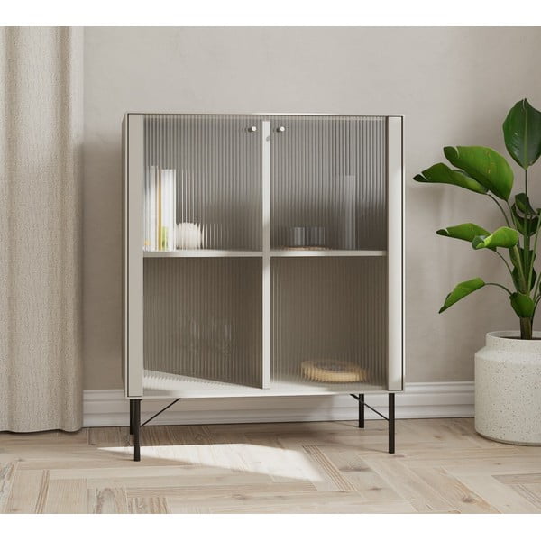 Vitrina raudonos plytų spalvos 91x111 cm Edge by Hammel – Hammel Furniture-image-4