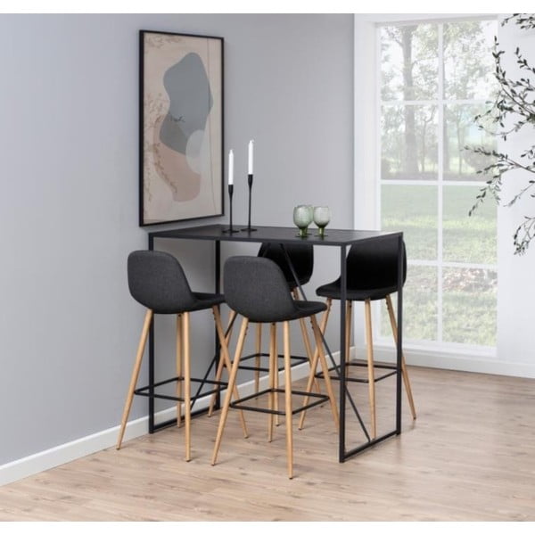 Baro taburetė pilkos spalvos/natūralios spalvos 101 cm Wilma – Actona-image-1