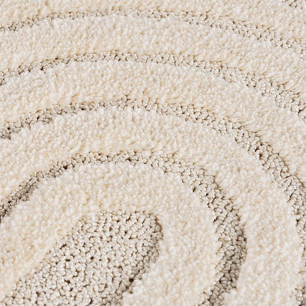 Kreminės spalvos iš džiuto mišinio apvalios formos kilimas ø 200 cm Art 1122 – Ayyildiz Carpets-image-3