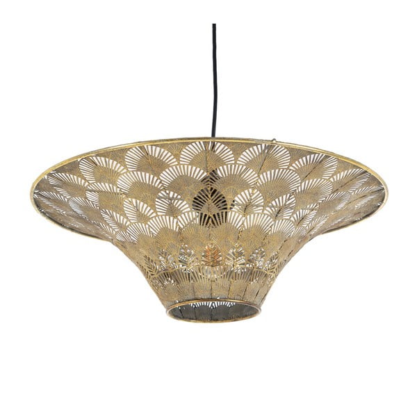 Kabantis šviestuvas auksinės spalvos ø 47,5 cm su metaliniu gaubtu – Ixia-image-2