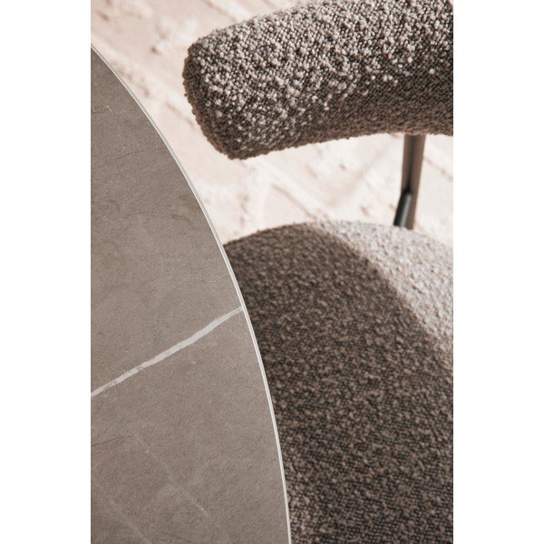 Apvalios formos valgomojo stalas su marmuro dekoro stalviršiu ø 120 cm Bamira – Yes Everyday-image-4