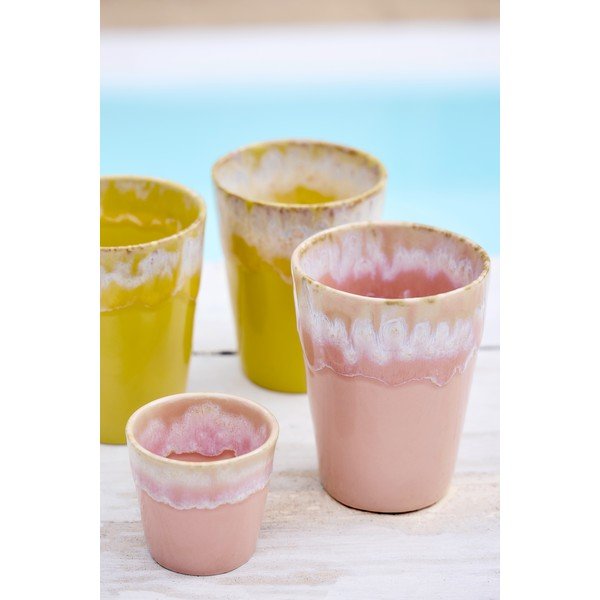 Šviesiai rožinės spalvos iš molio puodelis 380 ml Grespresso – Costa Nova-image-1