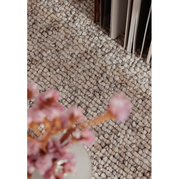 Skalbiamas kilimas pilkos spalvos/kreminės spalvos 120x170 cm Rocco Dark Cream – Elle Decoration-image-4