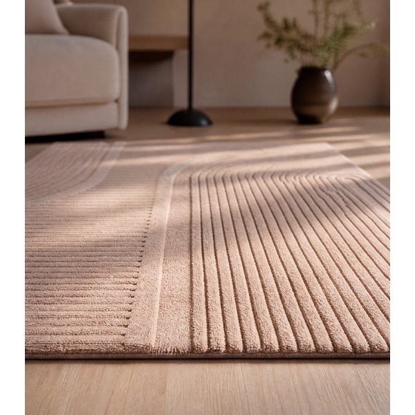 Skalbiamas smėlio spalvos kilimas 160x230 cm Pompei 1612 – Ayyildiz Carpets-image-3