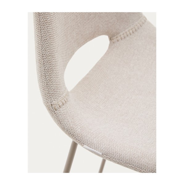 Smėlio spalvos baro taburetė (sėdynės aukštis 76 cm) Zahara – Kave Home-image-4