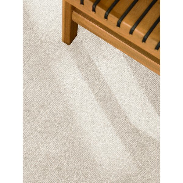 Rankų darbo kreminės spalvos apvalios formos kilimas iš vilnos mišinio ø 160 cm Kari Organic – Villeroy&Boch-image-3