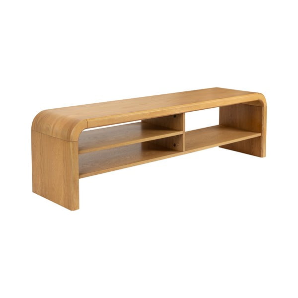 Natūralios spalvos TV spintelė iš ąžuolo 160x45x40 cm Brave – Zuiver-image-2