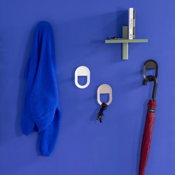 Pilkai žalios spalvos iš metalo sieninė lentyna 28 cm Hola – Spinder Design-image-4