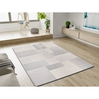 Šviesiai pilkos spalvos/dramblio kaulo spalvos kilimas 133x190 cm Baresa – Universal
