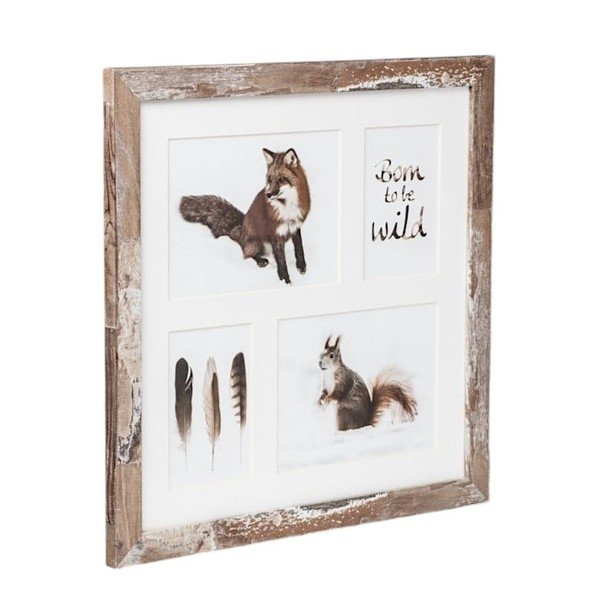 Rudas rėmelis 4 nuotraukoms Styler Bergen, 39 x 39 cm