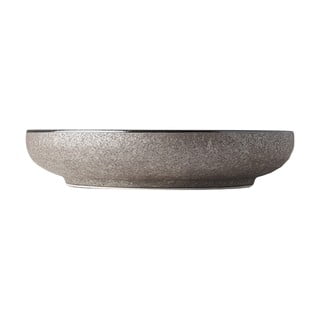 Smėlio spalvos keramikinė lėkštė su paaukštintu apvadu MIJ Earth, ø 22 cm