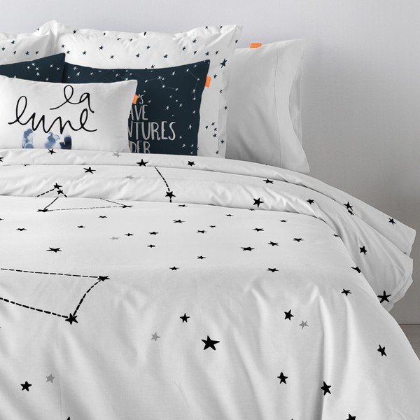 Medvilninė patalynė Blanc Constellation, 140 x 200 cm-image-3