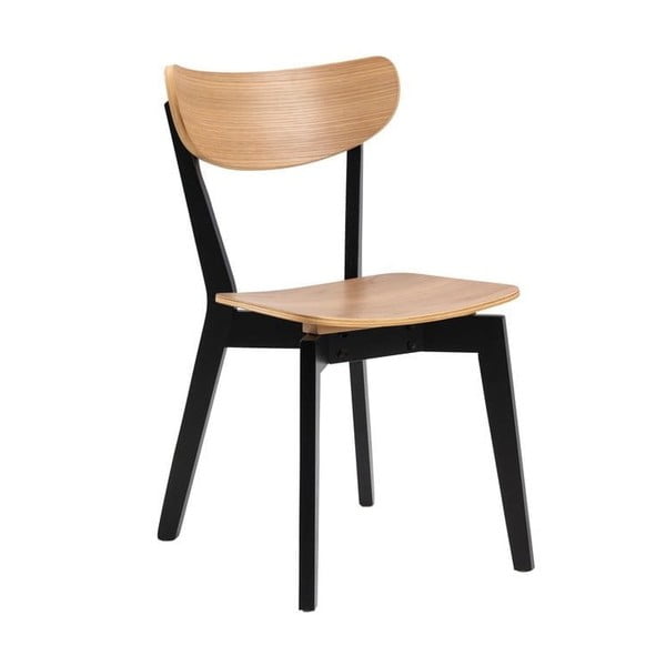 Valgomojo kėdė juodos spalvos/natūralios spalvos iš ąžuolo Roxby – Actona