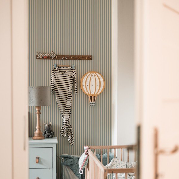 Vaikiški tapetai iš popieriaus 50 cm x 280 cm Vintage Stripes – Dekornik-image-1