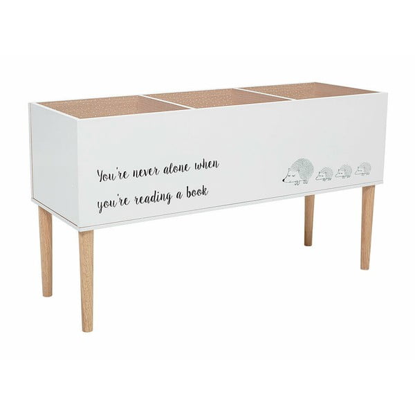 Vaikiška knygų spinta baltos spalvos 90x50 cm Salam – Bloomingville Mini-image-3