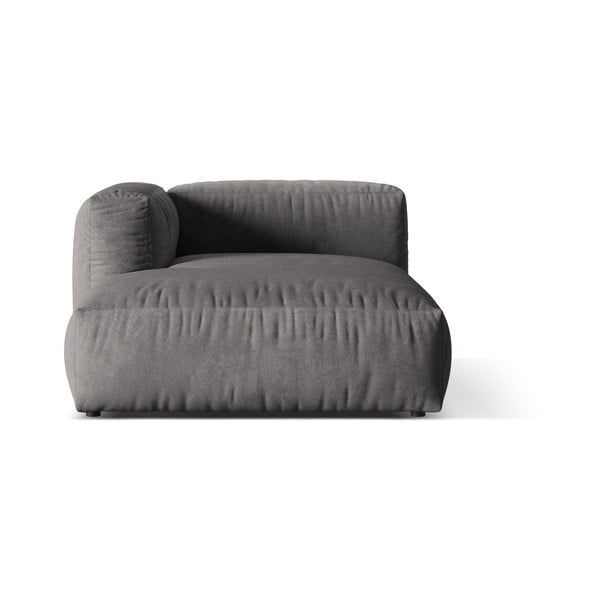 Pilkos spalvos iš velveto modulinė sofos dalis (su kairiuoju kampu) Martina – Micadoni -image-2