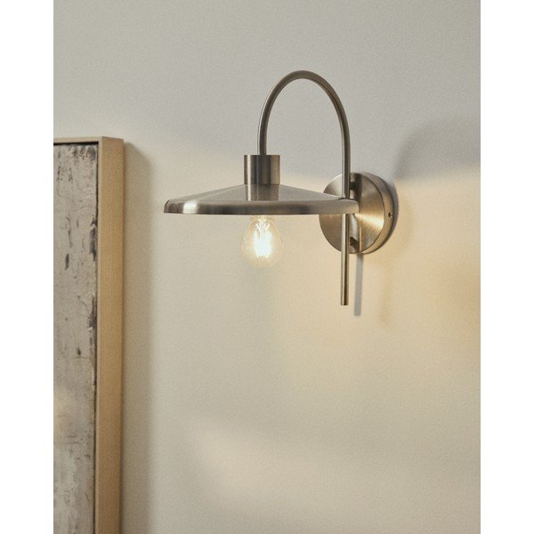 Sidabrinės spalvos sieninė lempa ø 27 cm Nuvira – Kave Home-image-1