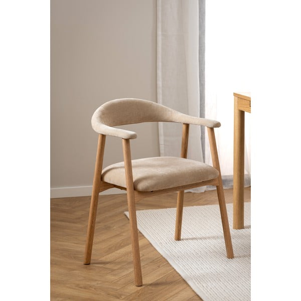 Valgomojo kėdės smėlio spalvos/natūralios spalvos 2 vnt. Addi – Actona-image-1