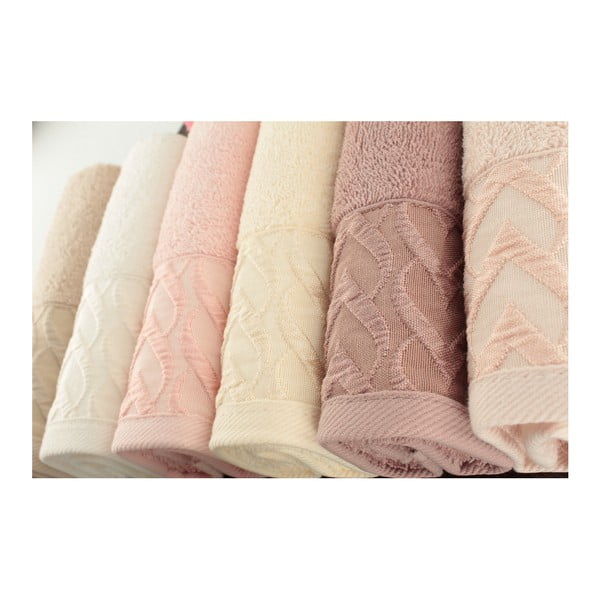 6 medvilninių rankšluosčių rinkinys "Kalp", 30 x 50 cm-image-1