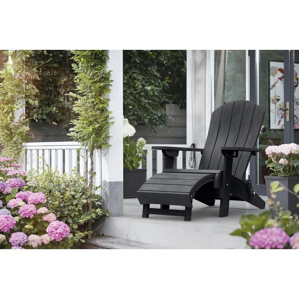 Tamsiai pilka sodo kėdė Keter Adirondack-image-1