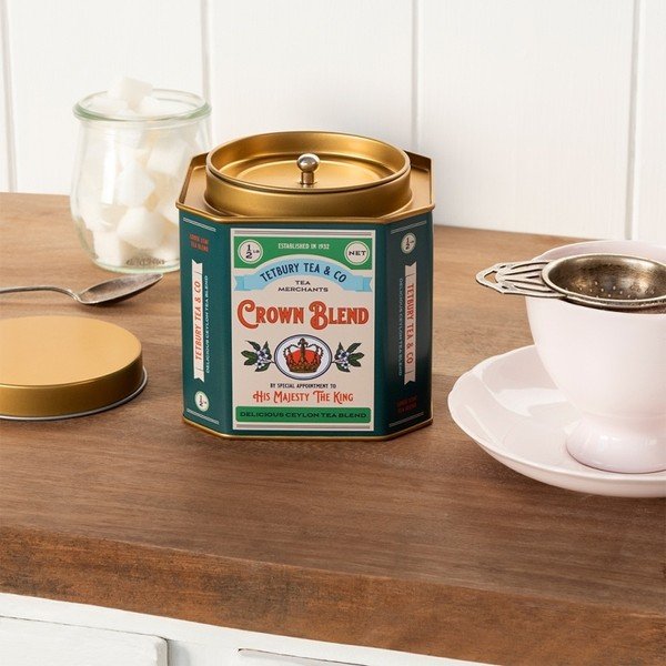 Iš metalo maisto laikymo indas arbatai Crown Blend – Rex London-image-1