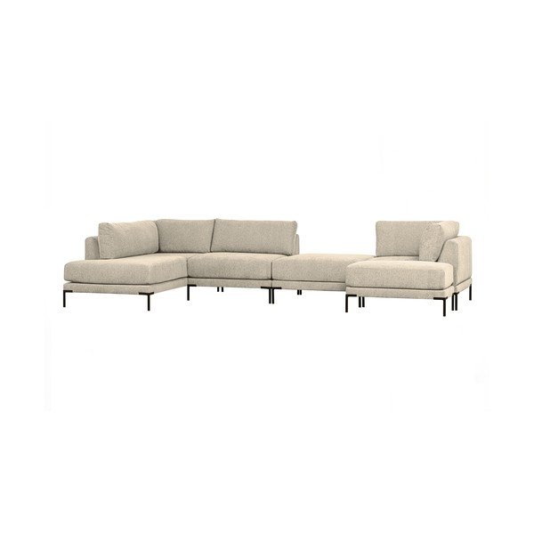 Modulinė sofa smėlio spalvos (su kairiuoju kampu) Couple – WOOOD-image-3