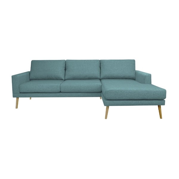 Mėlyna "Windsor & Co Sofos Vega" kampinė sofa, dešinysis kampas