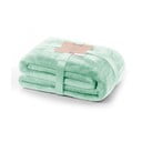 Žalios spalvos pledas iš mikropluošto DecoKing Mic, 160 x 210 cm