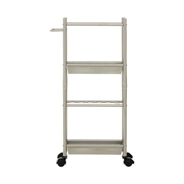 Iš metalo vežimėlis ant ratukų 16x40 cm Dara – Premier Housewares-image-4